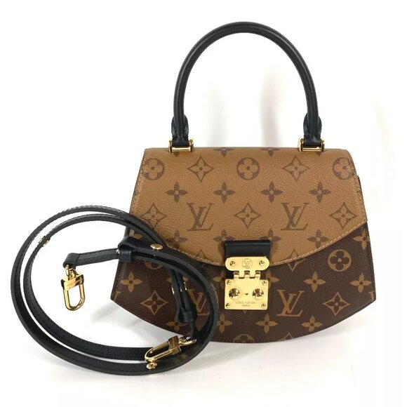 LOUIS VUITTON M46548 Monogram-Reverse Tilsitt 2WAY Bag Shoulder Bag Hand Bag - Picture 1 of 12